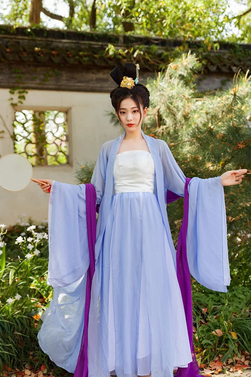 

summer Traditional Chinese Costume Ancient Tang Dynasty Ladies Costume beautiful Dance embroidered skirt hanfu Confucian skirt