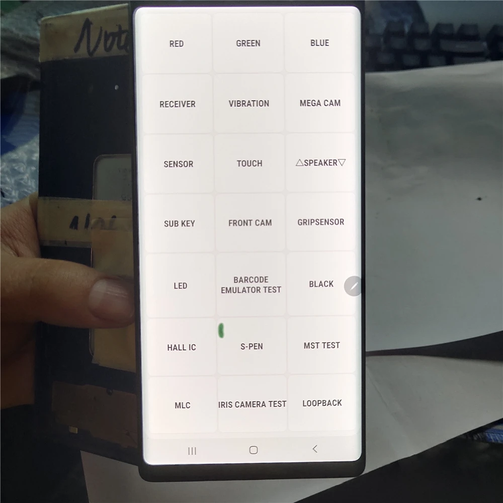 Один выбор точечной линии используется для Samsung Galaxy Note 9 Note9 N960F N960U ЖК-дисплей