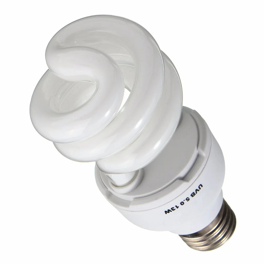 Bombilla para reptiles UVB 5,0 10,0, l&aacute;mpara para Tortuga, lagarto, serpiente, Lguanas, l&aacute;mpara de calor, Bombilla de calcio, luz de ahorro de energ&iacute;a, suculenta para reptiles E27-2