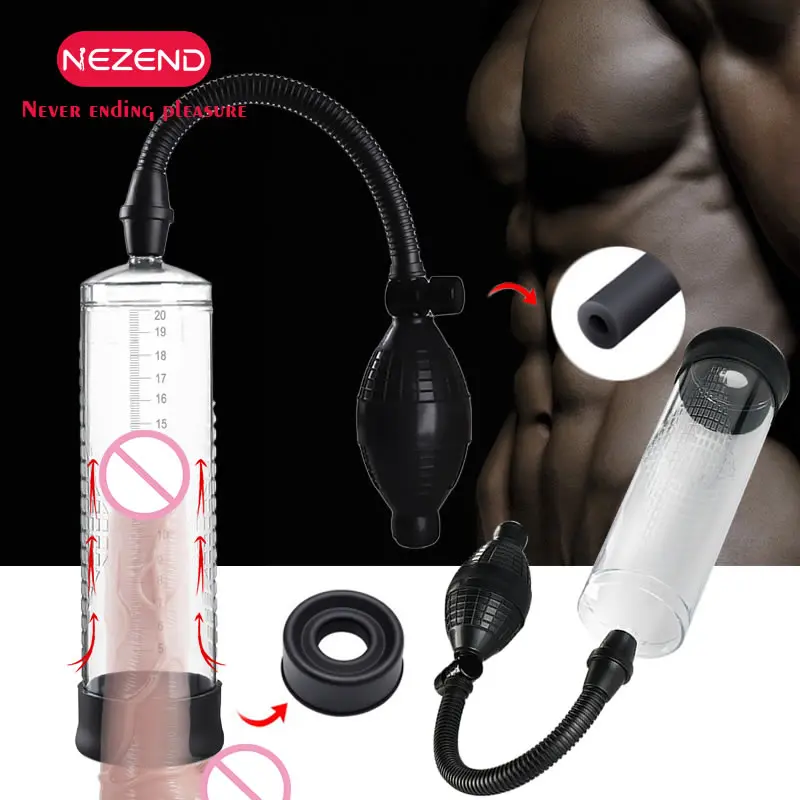 NEZEND пенис насос вакуумный поезд мужской секс Вакуумный Насос Увеличитель пениса