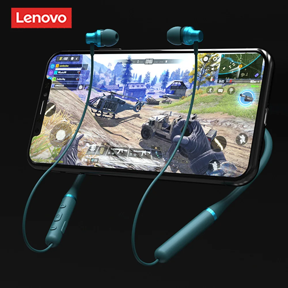 

Lenovo Bluetooth Headphones Neckband True Wireless Earphones Stereo Sports Magnetic Headphones With Mic IPX5 Waterproof Headset