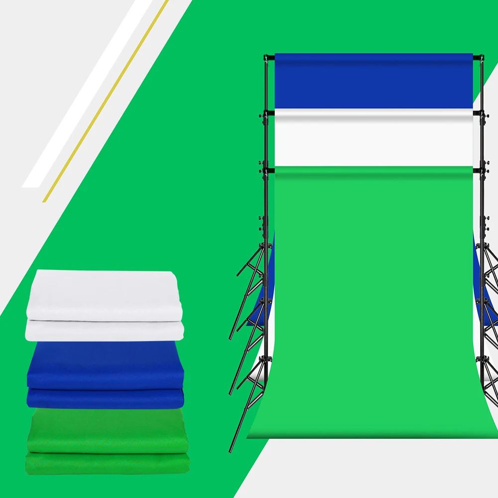 

3 м × 4 м/5 м/6 м фон для фотостудии хлопковый однотонный зеленый экран Chromakey 5 цветов s ткань для фото