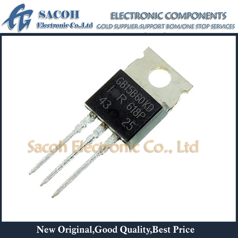 10PCS/Lot IRGB15B60KD GB15B60KD or IRGS15B60KD IRGSL15B60KD TO-220 15A 600V INSULATED GATE BIPOLAR TRANSISTOR | Электронные