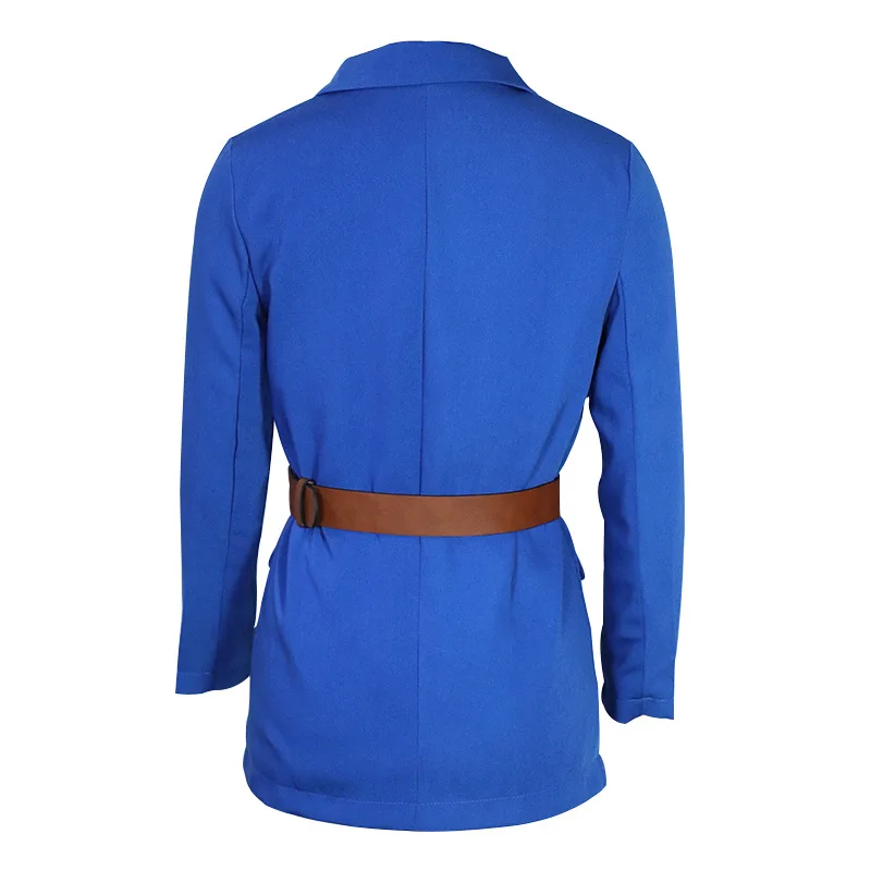 

Woman Casual Suits With Belt Female Blazer Spring Autumn Jackets Coat Office Lady Business Uniform Outerwear Work Wear Clothing