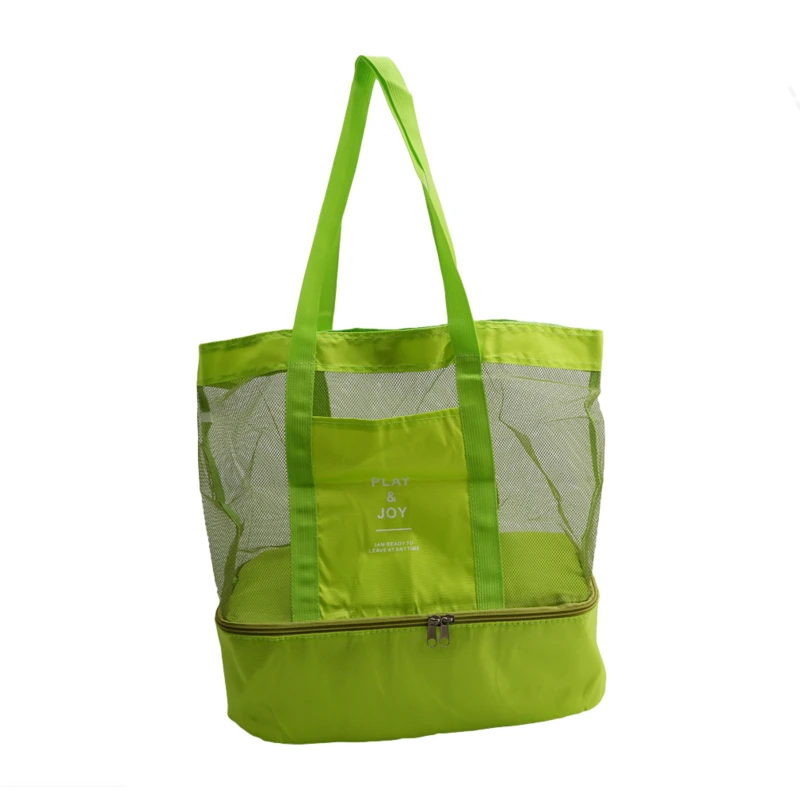 

Two In One Shoulder Portable Storage Bag Picnic Insulated Double-Layer Large-Capacity Bag Sports Grid Storage Bag
