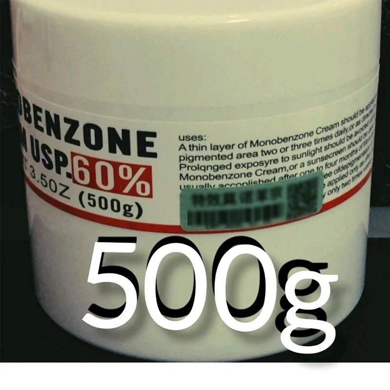 

500g 60% Monobenzone white face whitening cream fades skin tone white spot clears blemishes & age spots