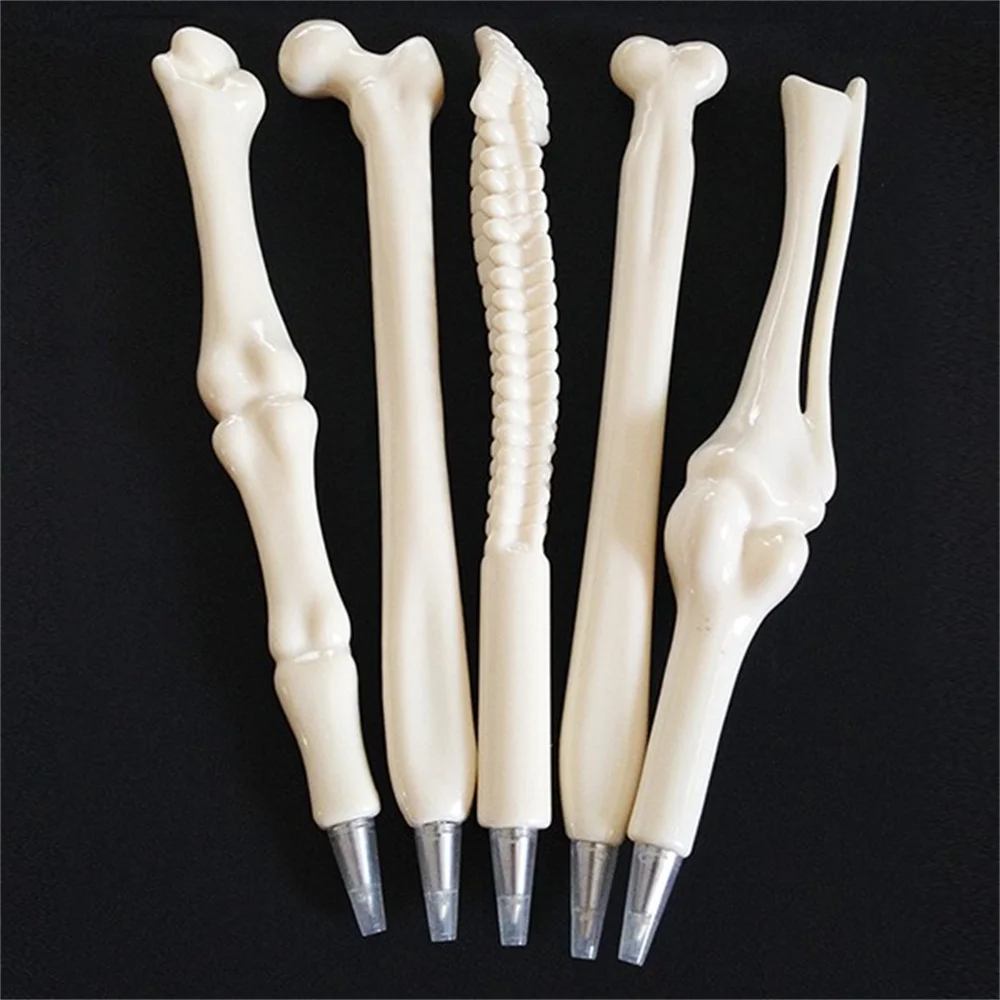 

Novelty Bone Shape Ballpoint Pen 0.7mm School Supplies Stationery Office Accessories Pens For Writing Office Stationery Supplies