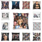 Weiche Себастьян Стэн фото коллаж Werfen Kissen осенний Декор для дома красивый Abdeckung 40x40 см Kissenbezug fr Woh