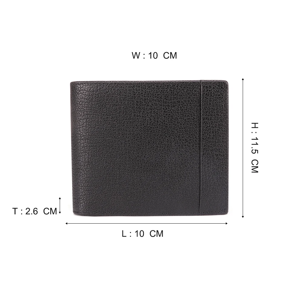 Joyir из натуральной кожи Для мужчин кошельки Винтаж короткий бумажник с карманом