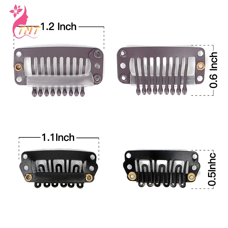 

Металлические заколки для волос TMT для наращивания Используйте для искусственных челки, парики для конского хвоста, искусственные шиньоны, ...
