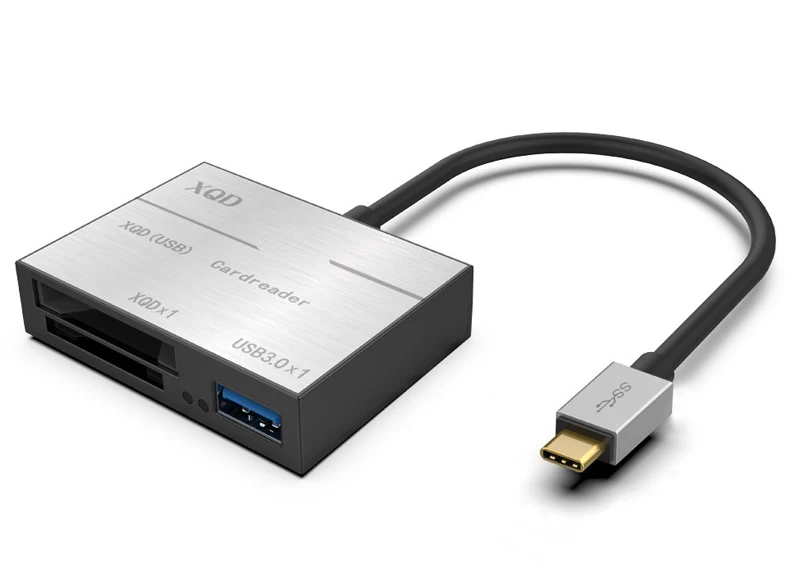 type c to usb 3 0 for sd sdhc memory card xqd card reader otg adapter for laptop pc for sony card for lexar card pc free global shipping