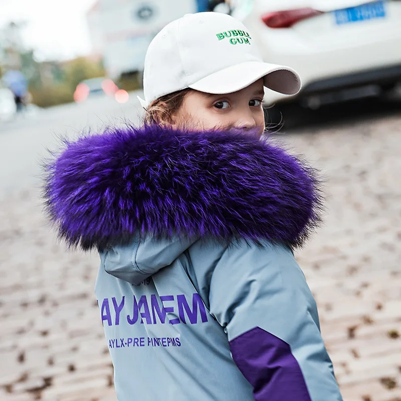 Девушки Дети Детский пуховик и переснованные ленты Корейская версия Новинка