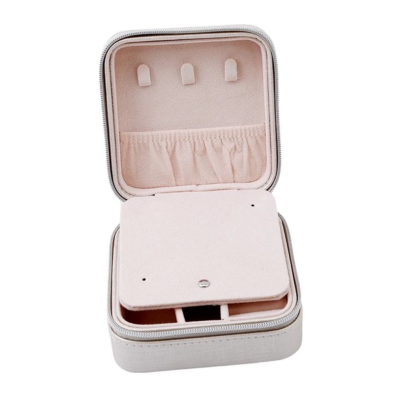 Мини Портативная шкатулка для путешествий с зеркалом косметический Органайзер