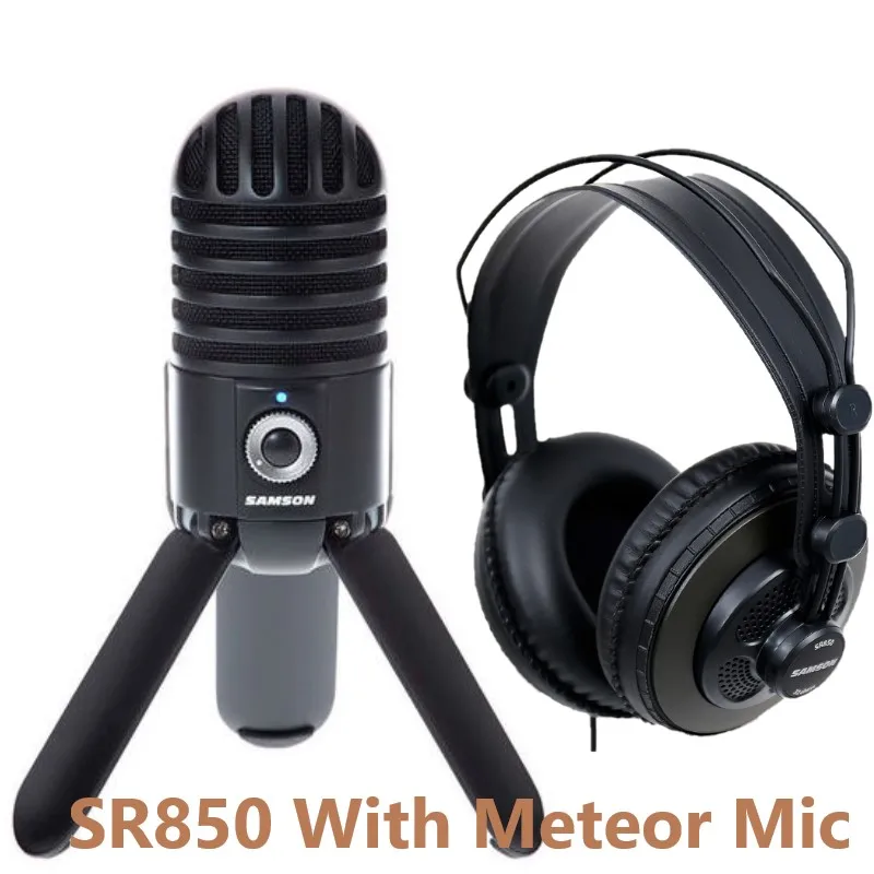 Микрофон Samson Meteor Mic и SR850 Студийный конденсаторный микрофон для компьютера дома