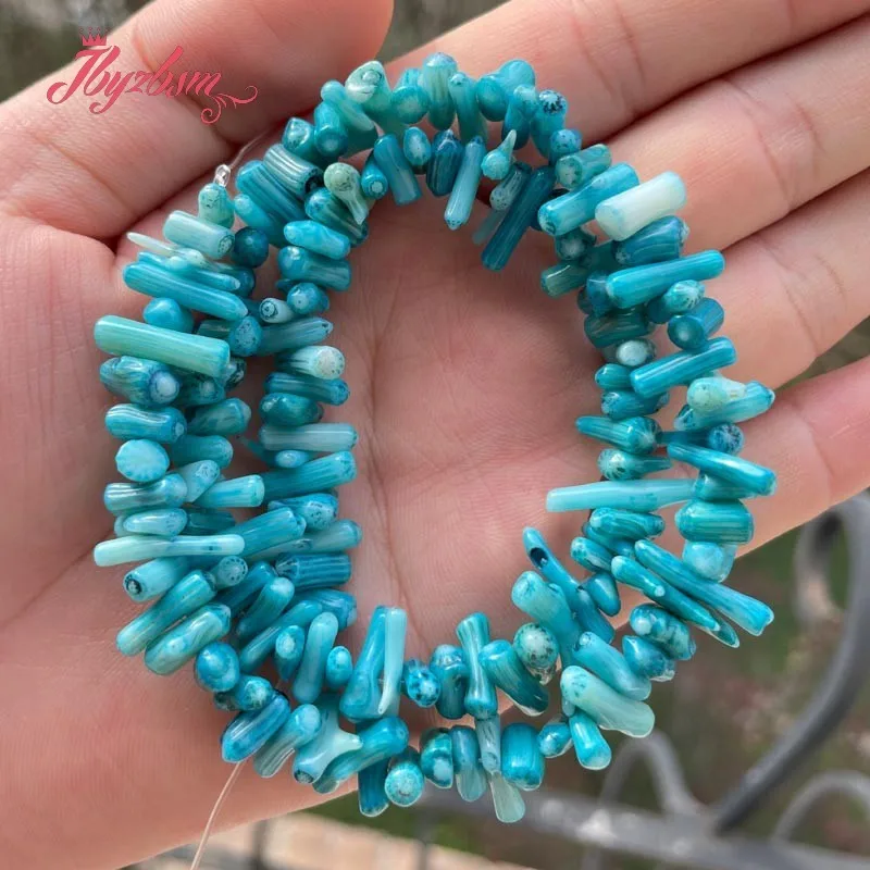 

Natural Coral Irregular Spacer Stone Beads For DIY Necklace Bracelet Earring Jewelry Making Strand 15" 2x5-3x10mm Free Shipping
