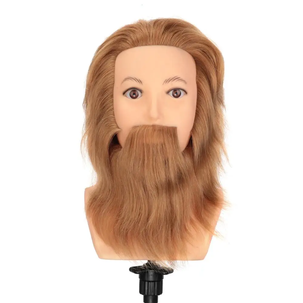 7 &quot100% настоящие человеческие волосы мужской манекен для тренировки головы с