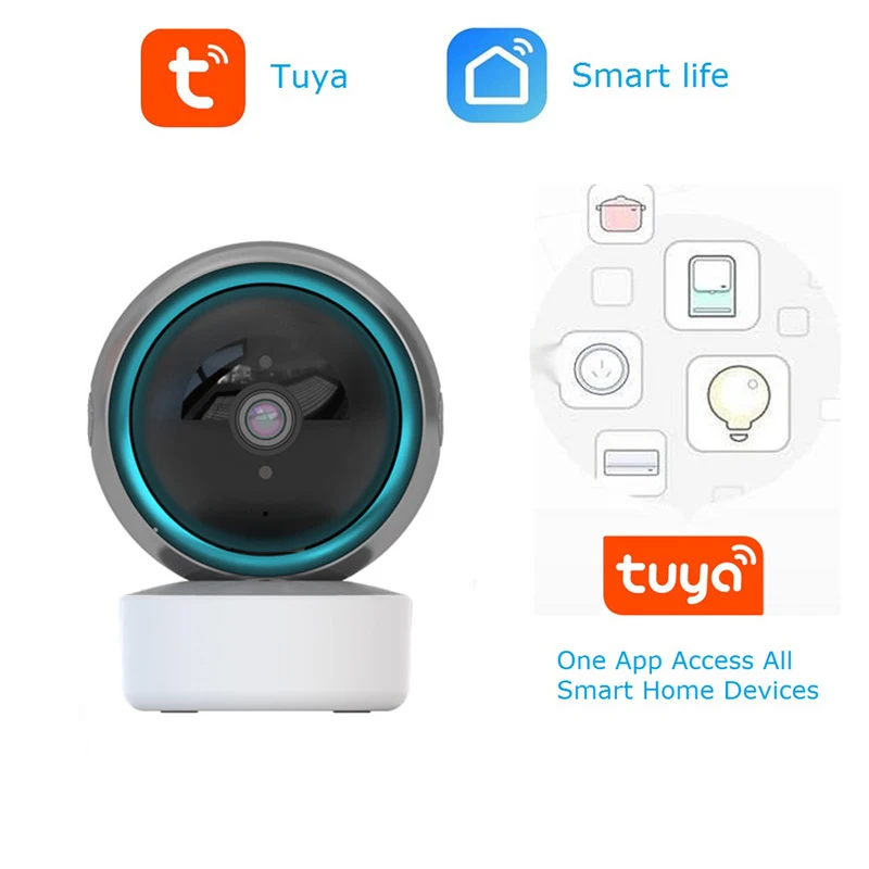 IP-камера QZT Tuya купольная с углом обзора 360 ° и поддержкой Wi-Fi | Безопасность защита