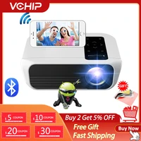 vchip st8 mini projector 4k proyector for home led lcd theater supports 1080p wifi tv usb 3d portable media player free shipping