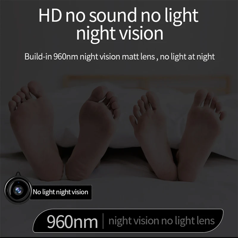 Экшн-камера с Wi-Fi подключением Камера Смарт секрет микро мини HD видео движения