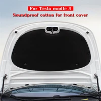 hot model 3 2021 front luggage soundproof cotton for tesla model 3 accessories noise reduction pad shock absorber protection