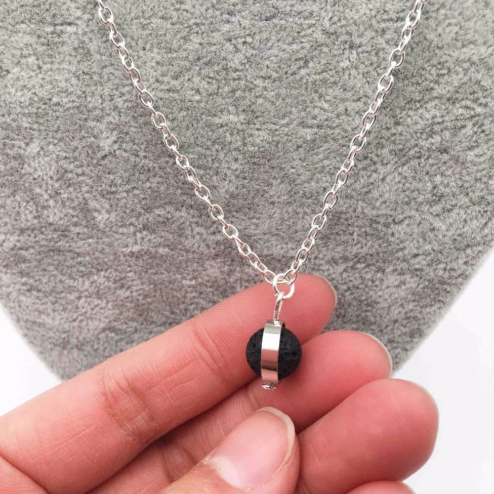 1 шт.) натуральный лавовый камень диффузор эфирного масла ожерелье ювелирные