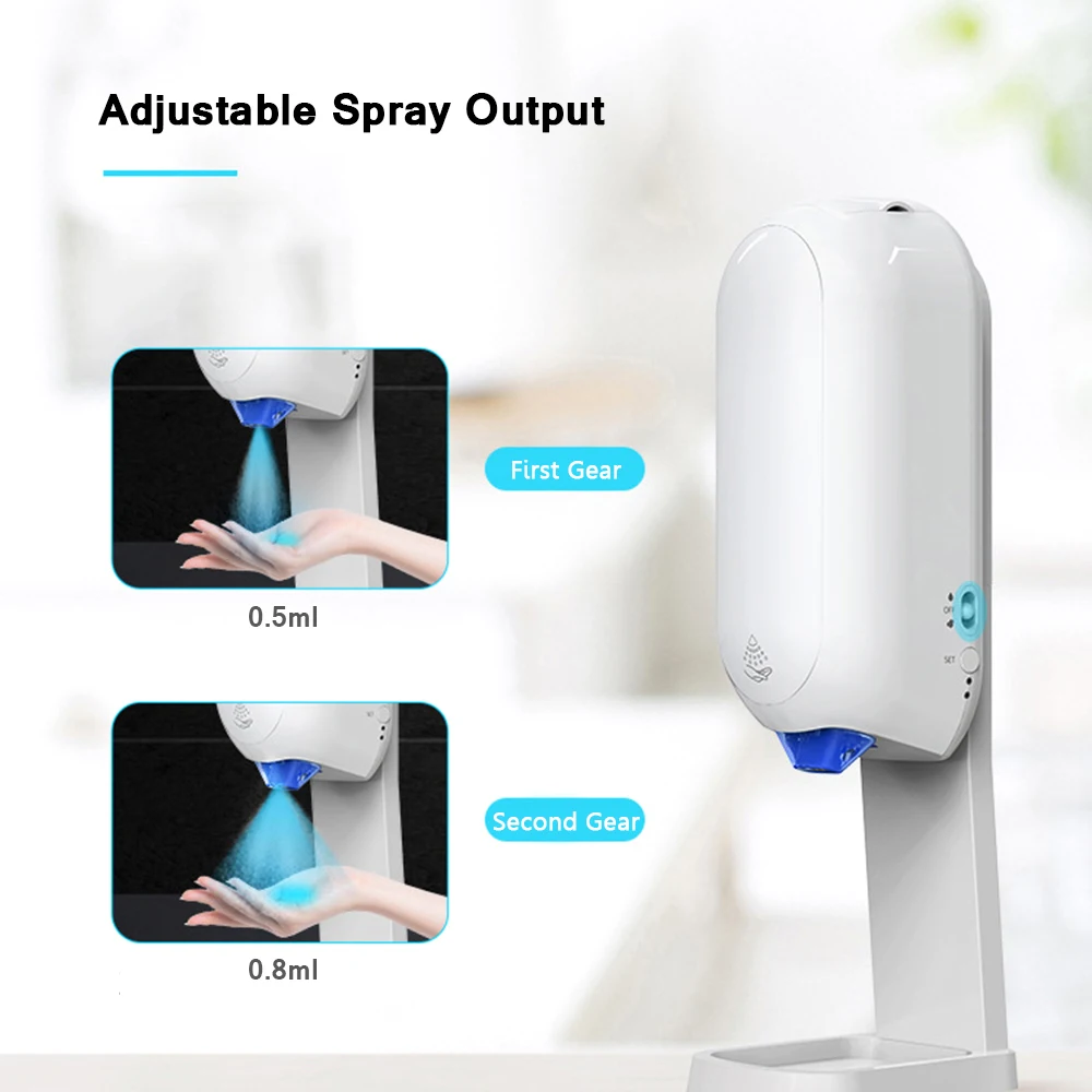 

Non-contact Infrared Soap Dispenser Wall Mounted Spray Type Touchless 1100ml Automatic Soap Dispensers Hands Cleaning Machine
