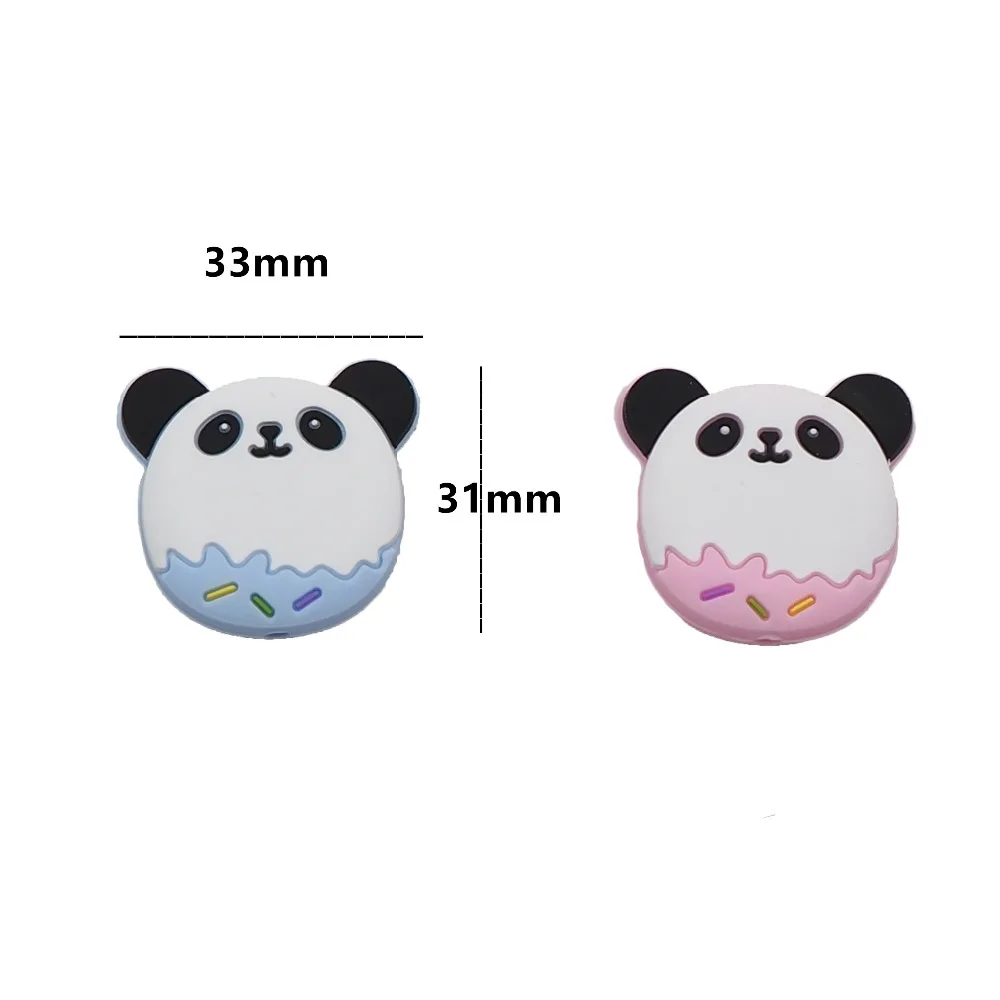 Ченкэй 5 шт в виде панды для малышей силиконовый Прорезыватель зубов из бусин