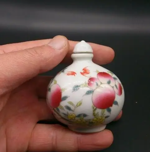 Сборная китайская керамическая ручная роспись Shou персиковая фарфоровая табак
