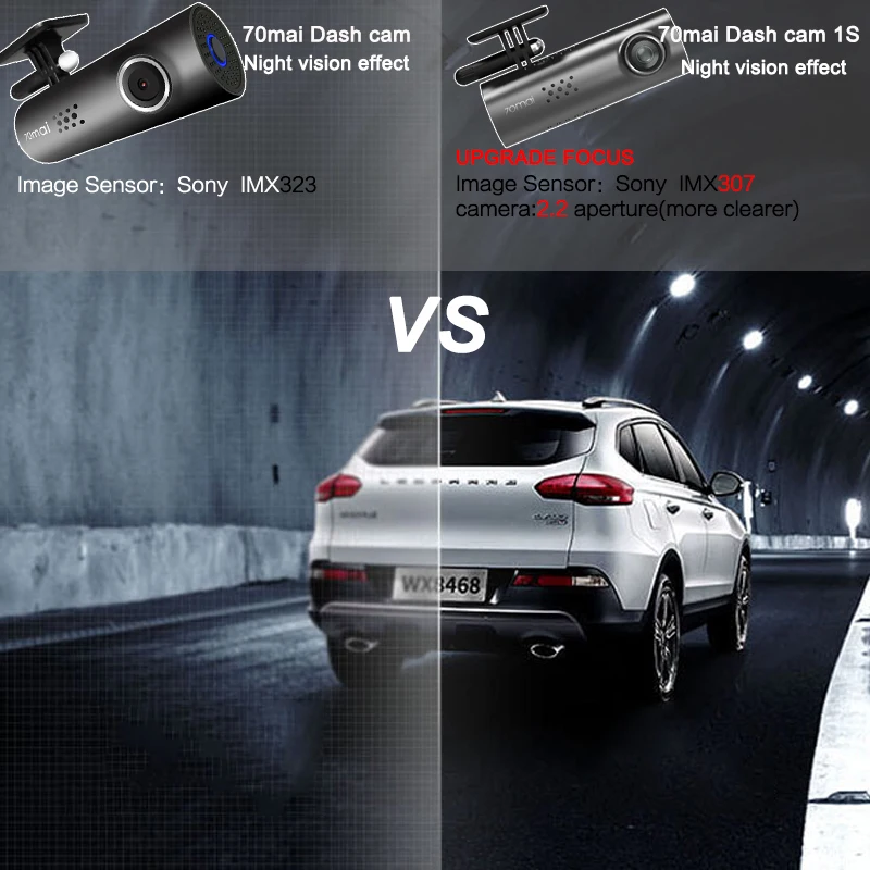 XIAOMI 1S 1080P Full HD WiFi Автомобильный видеорегистратор 70mai Dash Cam 1S ночного видения вождения рекордер Видео Запись 130 градусов Беспроводная камера