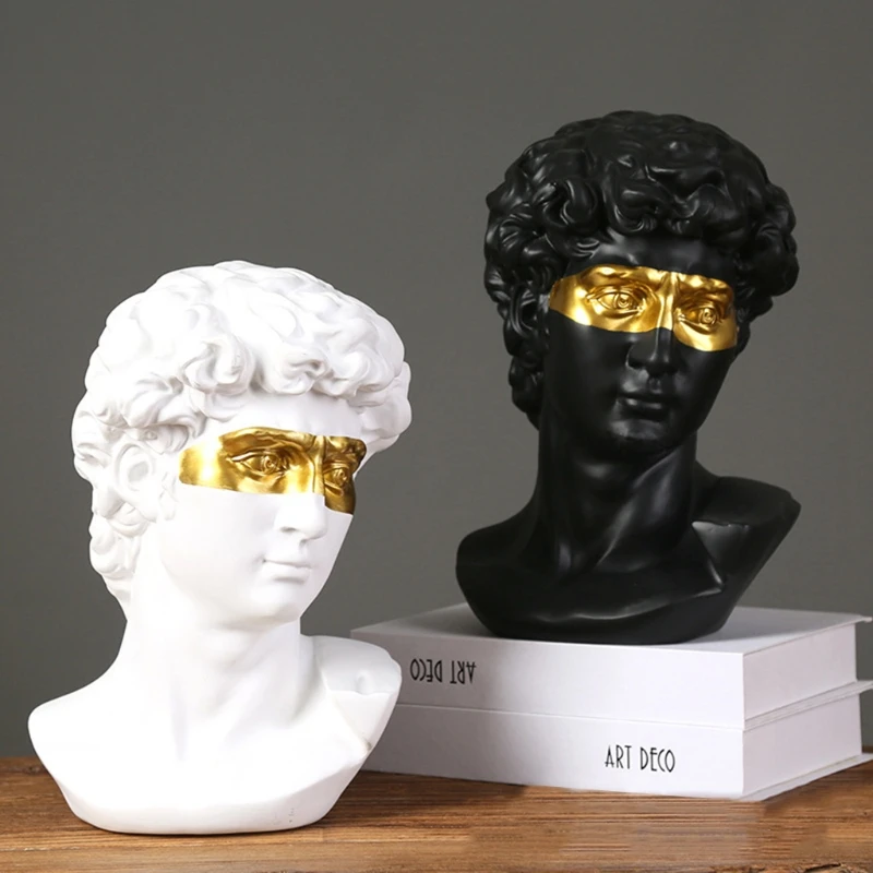 Эскизная модель повязка на глаза статуя Давида из смолы настольные украшения