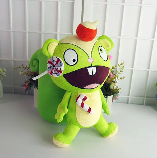 Супер качество Happy Tree Friends аниме плюшевые куклы HTF ореховые игрушки 38 см | Игрушки и