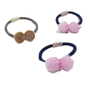 Резинки для волос с двумя шариками, 10 шт.лот