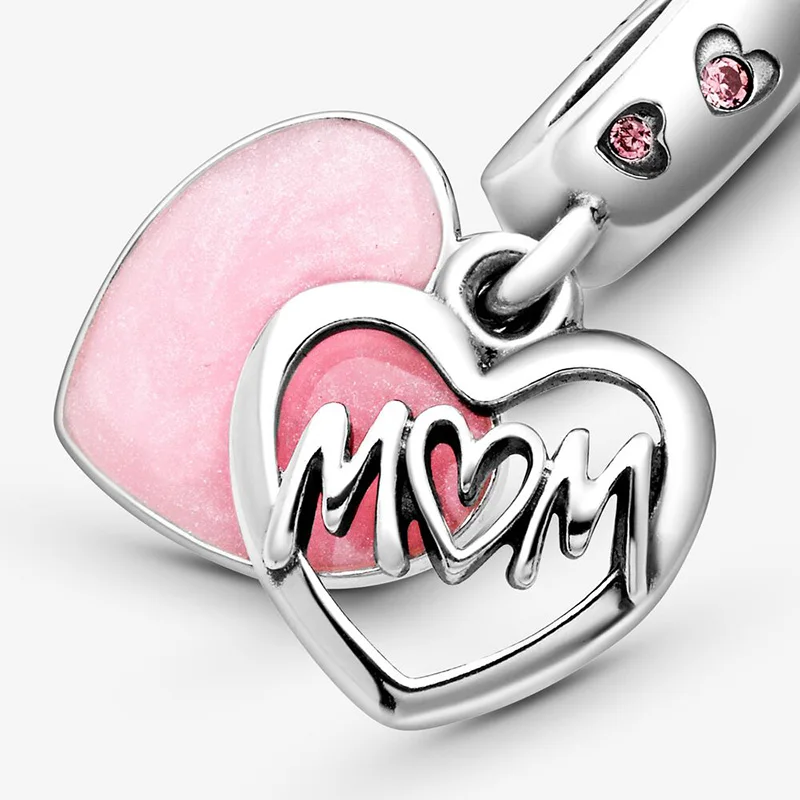 

Plata esterlina 925 dijes de forma de corazn cuentas Original pandora pulsera de plata joyera regalo 49 tipos disponibles