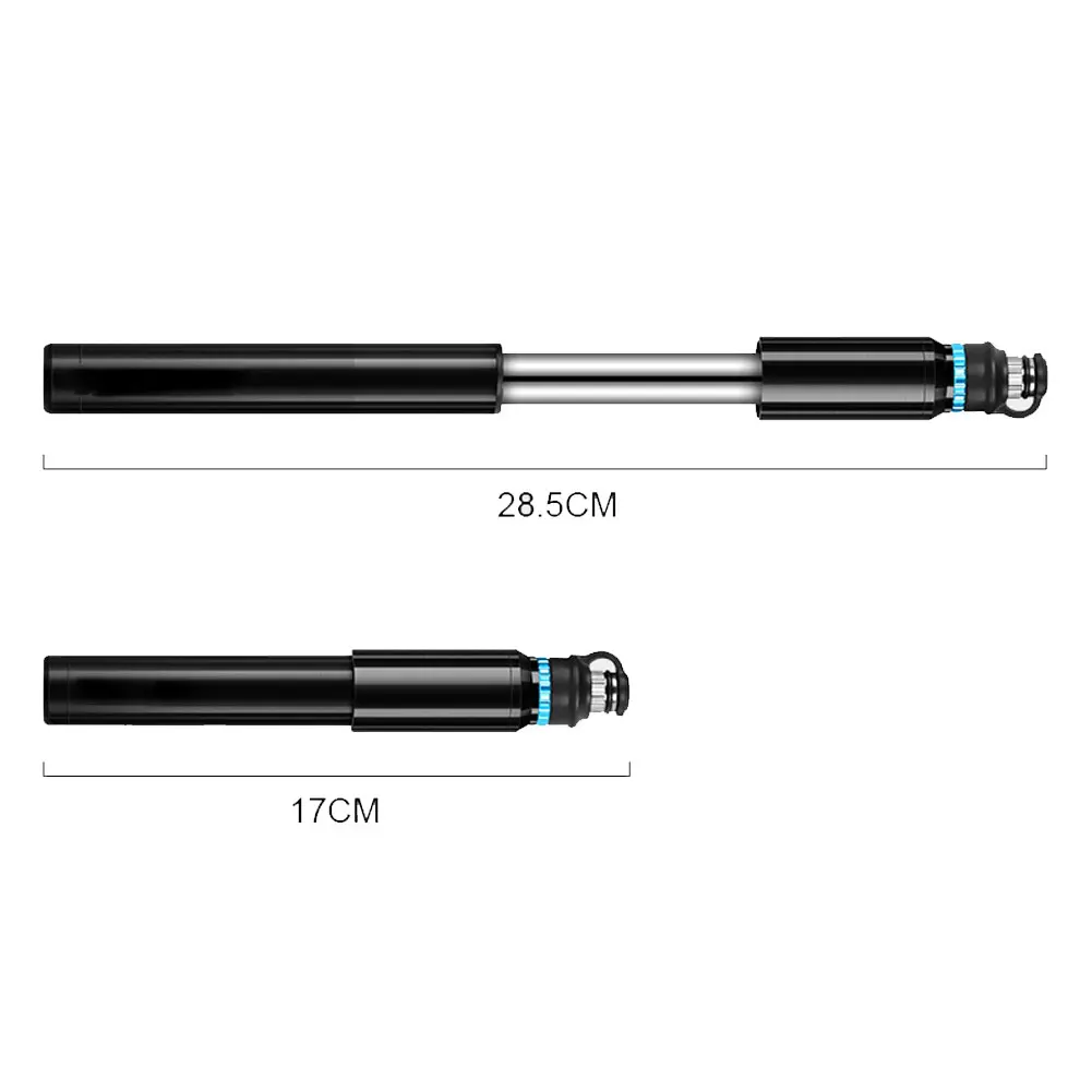 

Mini Portable Bike Pump Bicycle Tire Pump Tyre Inflation Compatible With Universal Presta/Schrader Valve Frame Mounted Air Pump