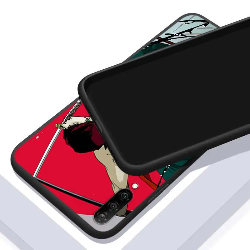 

Silicone Cover Anime One Piece zoro for Samsung Galaxy A90 A80 A70S A70 A60 A50S A40 A30 A20E A20S A10S A10 Black Phone Case