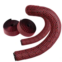 cycling grip tape hexagonal bicycle handlebar belt breathable non slip send handlebar plug road bike handlebar tape