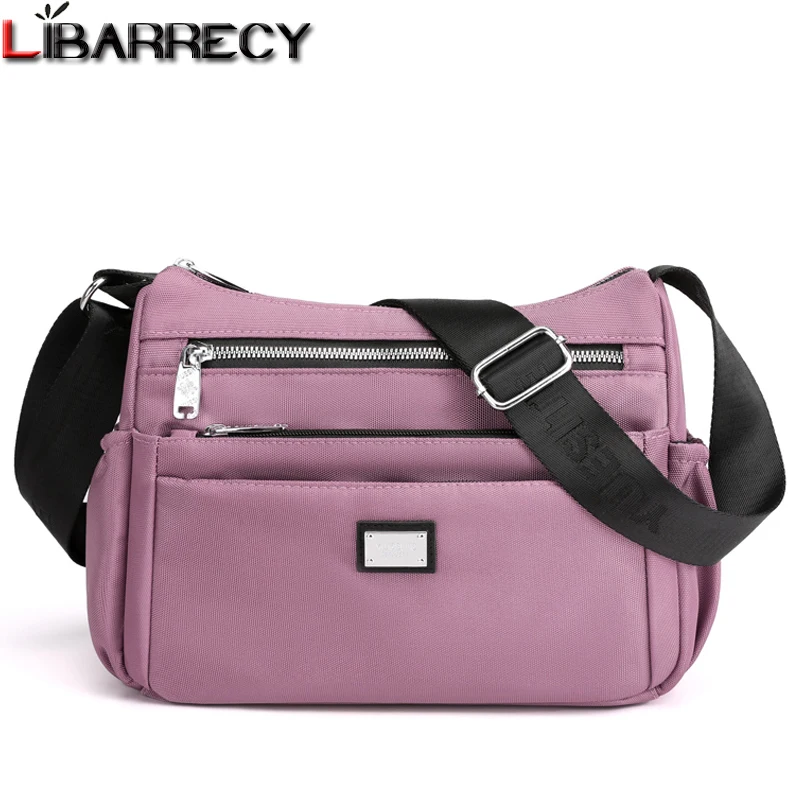 

2021 New Solid Color Designer Women's Shoulder Bag Fashion Casual Design Ladies Bag High-quality Nylon Women Messenger Bags Sac