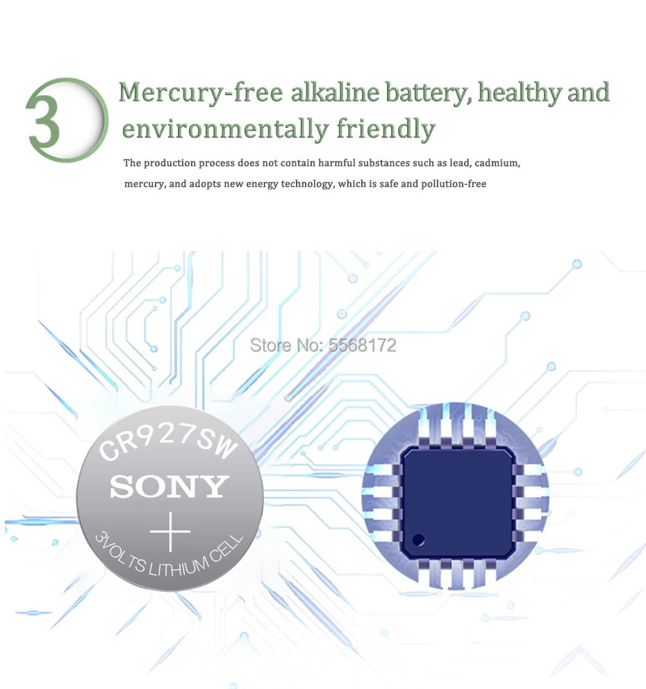 3 шт. Sony AG7 395 SR927SW 399 SR927W LR927 V395 SR57L SR57 610 613 Часы игрушки Батарея Кнопка сотового
