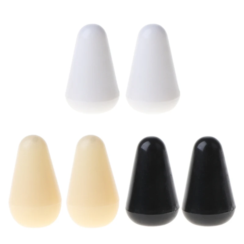 

New 6pcs Guitar Parts 3 Way Toggle Switch Knob Tip Cap 4mm Plastic Switch Cap