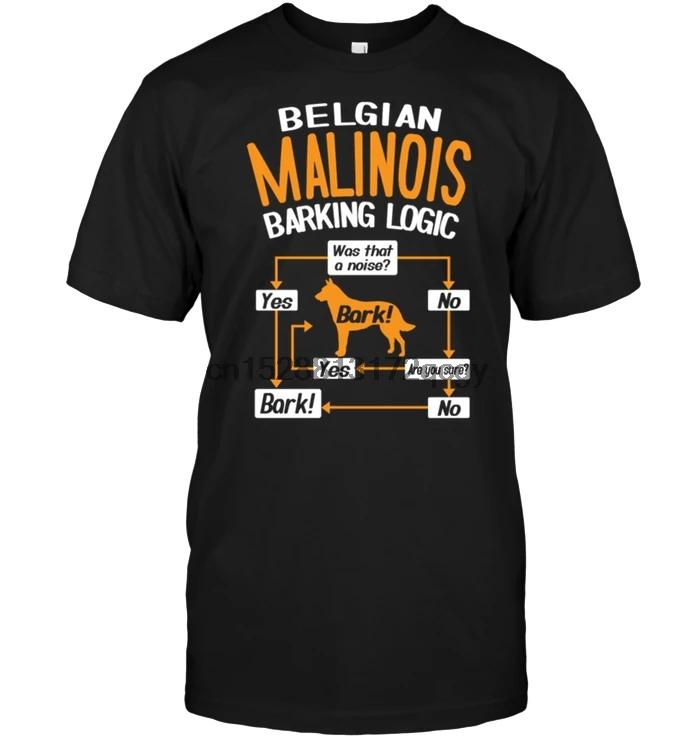 Бренд Бельгийская футболка лающий логика 2019 Мужская с коротким рукавом|Мужские