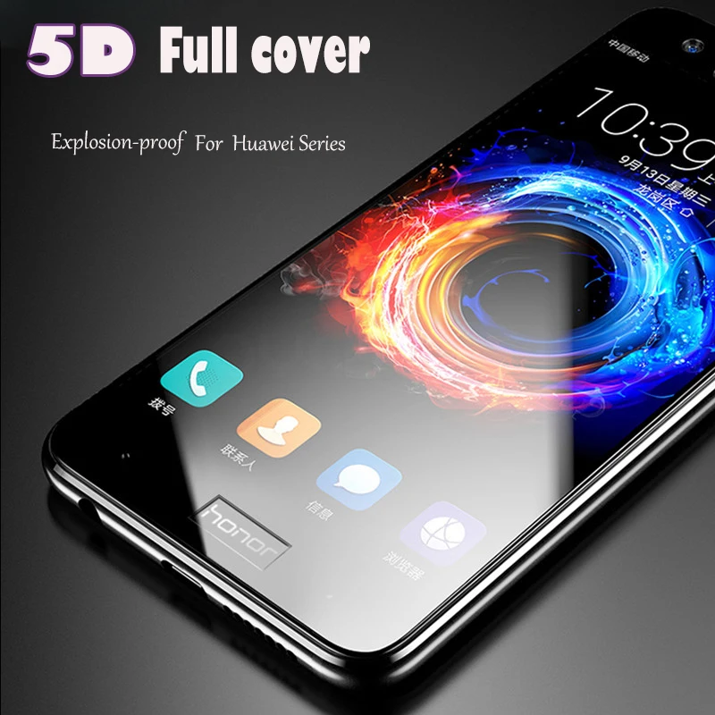 Полное покрытие экрана протектор для Huawei Honor 8 9 10 9H Закаленное стекло Защитная