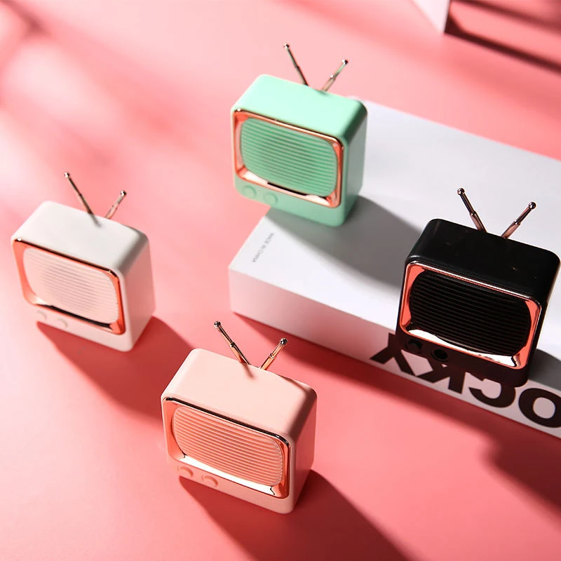 

Desktop Bluetooth Speaker Retro Mini FM Radio Mini Voice Amplifier 5.0 Fast Transmission Sound Effect Extended Bass and Treble