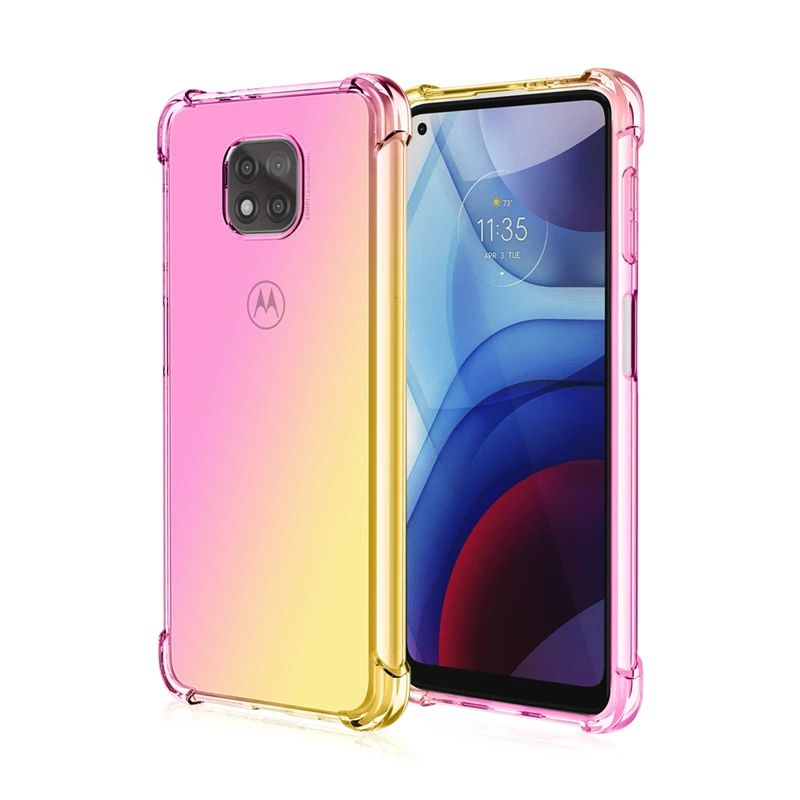 Антипылевой чехол из мягкого модного ТПУ с подушкой безопасности для Motorola Moto G 5G Stylus 2021 Play Power Fast One Hyper G9 G8.