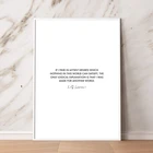 CS Льюис в том случае, если я считаю, что с принтом с цитатой Nordic плакат Скандинавии дизайн типографский Wall Art Холст Картина Христианский подарок Декор для дома