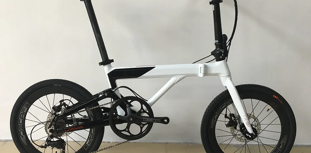 white black JAVA NEO2 алюминиевая складная велосипедная Рама с вилкой 2" 406 451 рама дисковый тормоз Складная - Цвет: white black