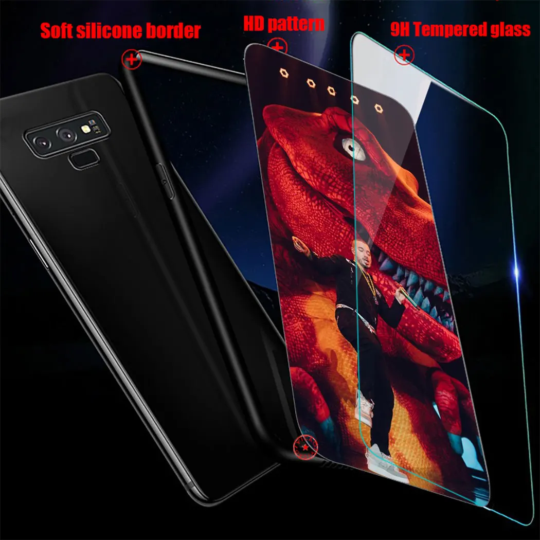 L56 певица J Balvin закаленное Стекло чехол для samsung Galaxy A70 A60 A50 A40 A30 A20 A10 S8 S9 S10 Note 8 9 10