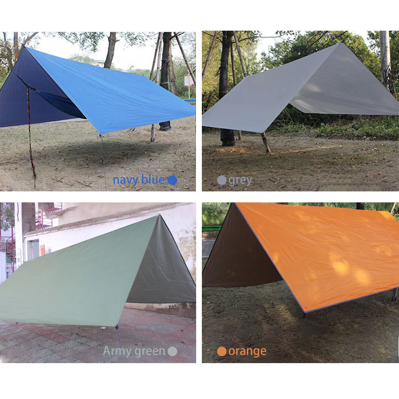 

Waterproof Awning Waterproof Tarp Tent Shade Ultralight Garden Canopy Sunshade Outdoor Camping Hammock Rain Beach Sun Shelter