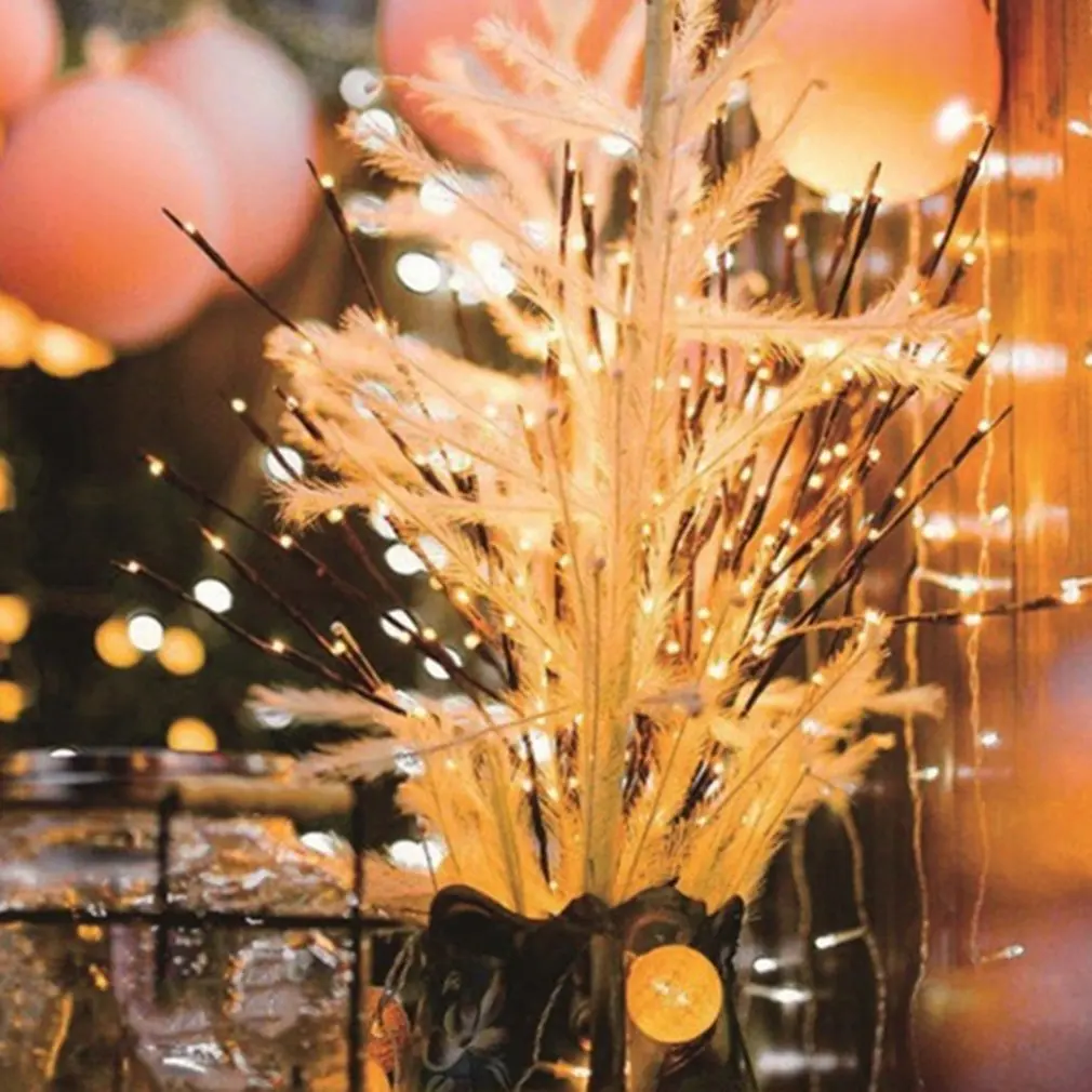 

20 Bulbs Home Party Decoration LED Fairy Light Vase Flower Branch Lamp Floral String Lights Christmas Garden Decoration