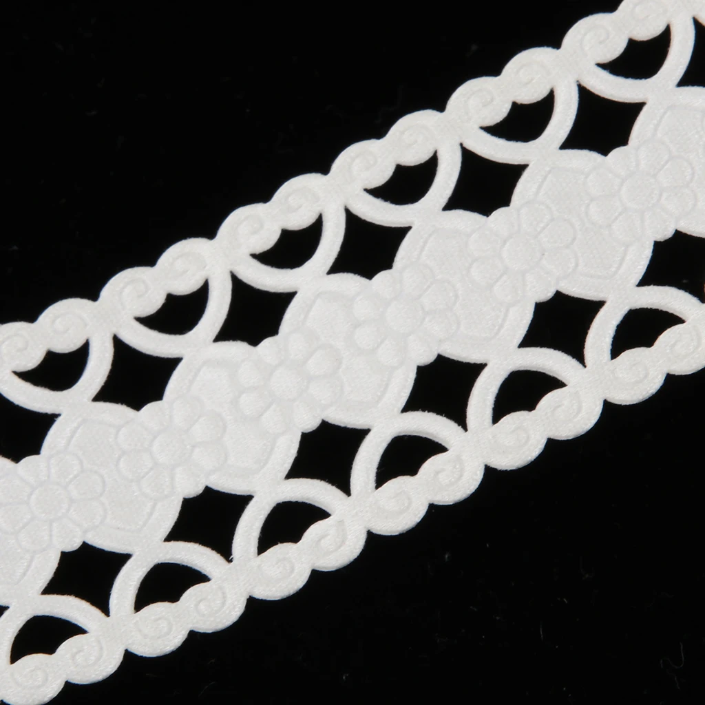 38mm 2pcs Yards Lace Fabric Trim Ribbon Tape Set Self Adhesive DIY Craft Scrapbooking Decorative | Дом и сад