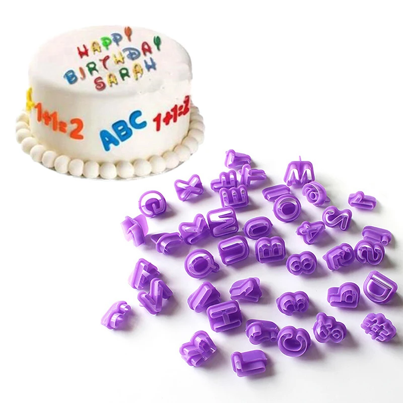40 шт./компл. буквы алфавита номер Fondant(сахарная) торт форма для выпечки бисквита формочки для печенья и для приготовления торта своими руками формочка, Инструменты для декорирования